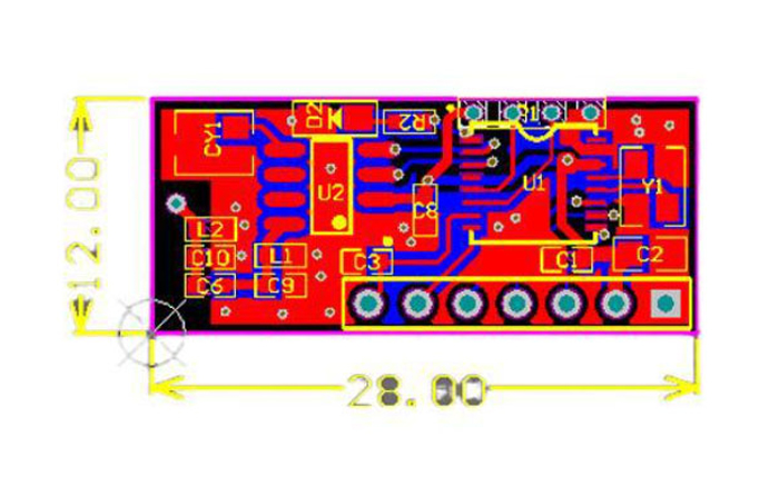 Bluetooth ble low power remote controller receiving module